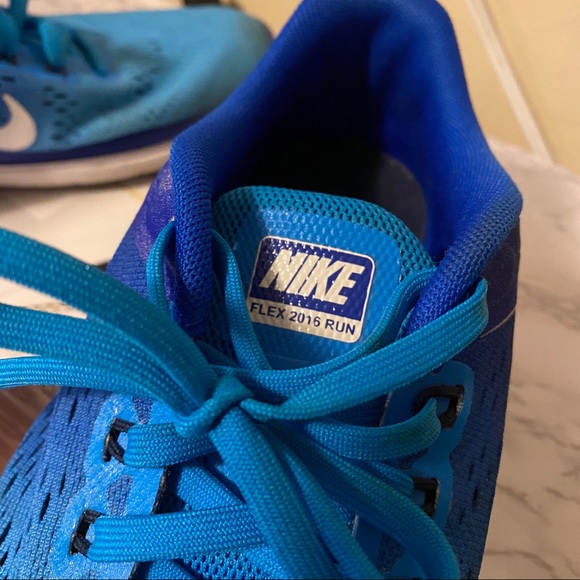 Nike blue ombré Flex 2016 Run athletic shoots - Picture 6 of 8